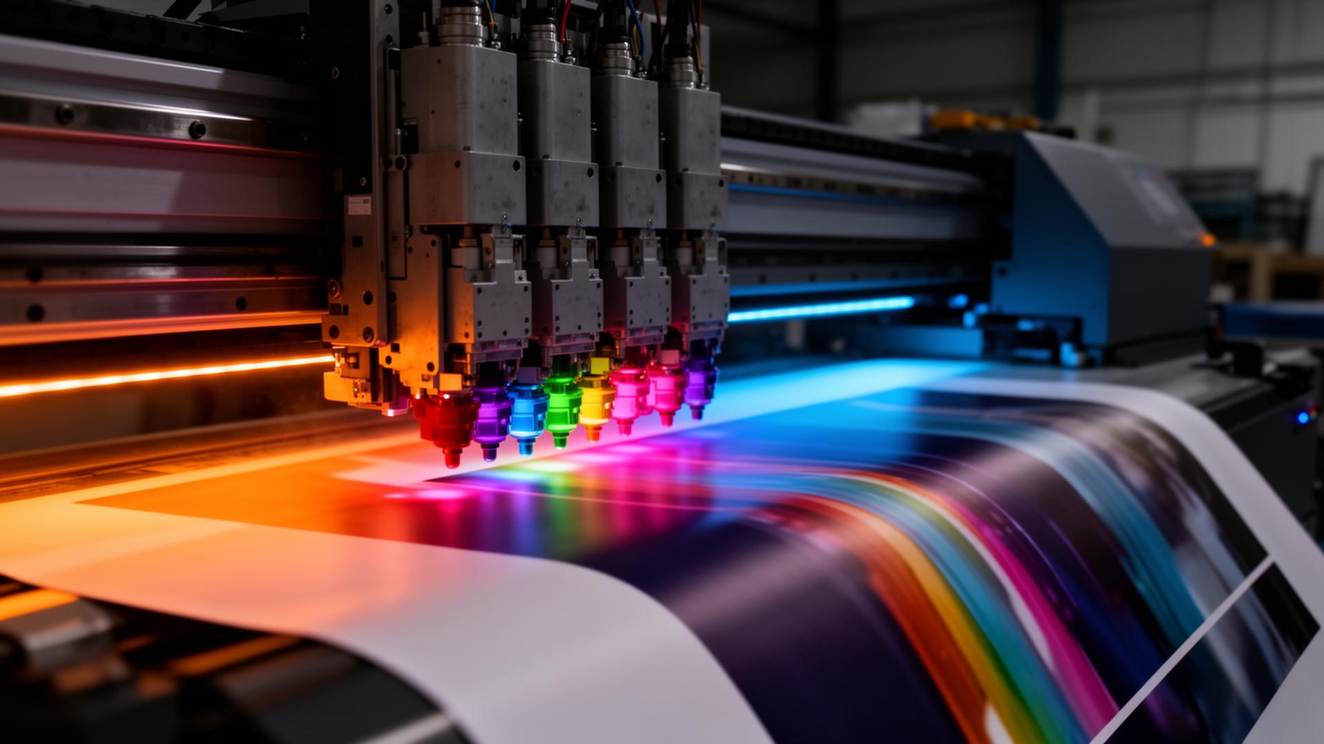 Large format UV printer producing wholesale prints